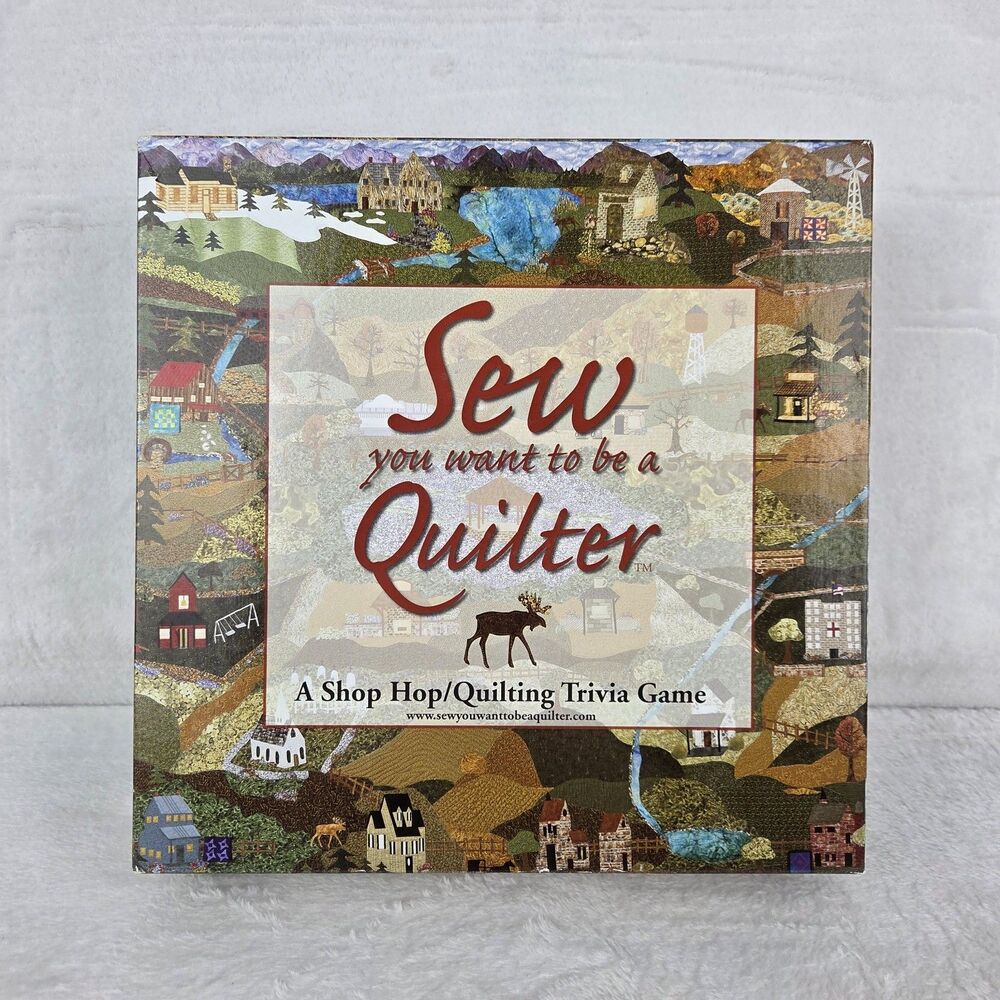 Sew You Want To Be A Quilter Board Game Complete Shop Hop Trivia - Basically New
